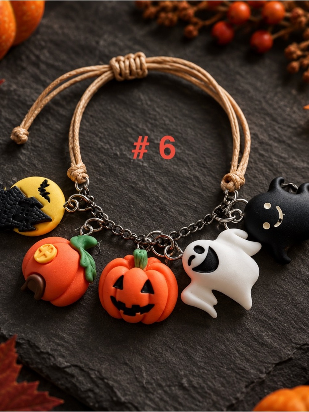 Halloween charm Bracelet adjustable